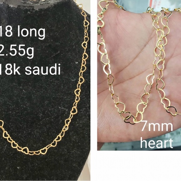 18K Gold Heart Necklace